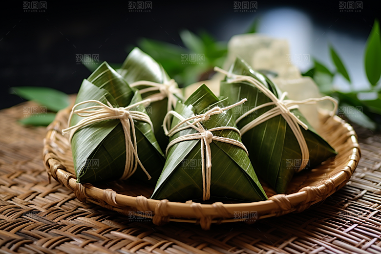 粽子节日节气美味摄影图