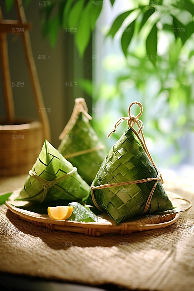 粽子自然美味摄影图