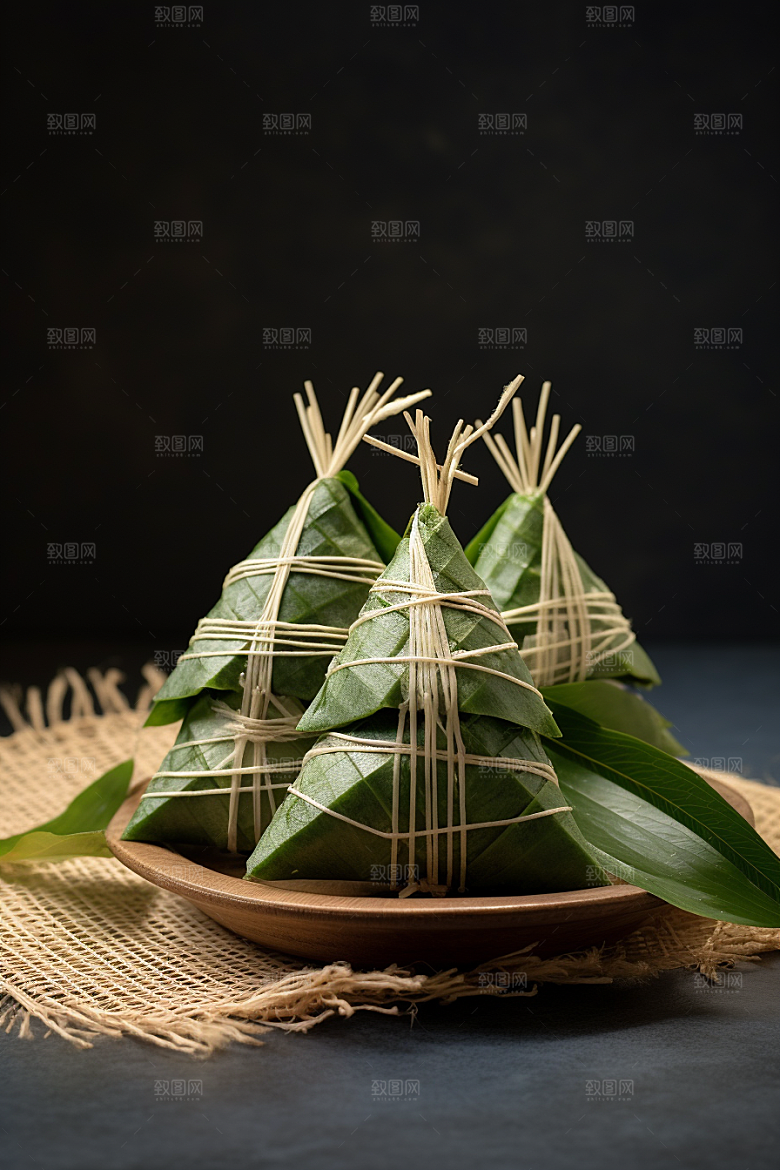 粽子节日节气美味摄影图