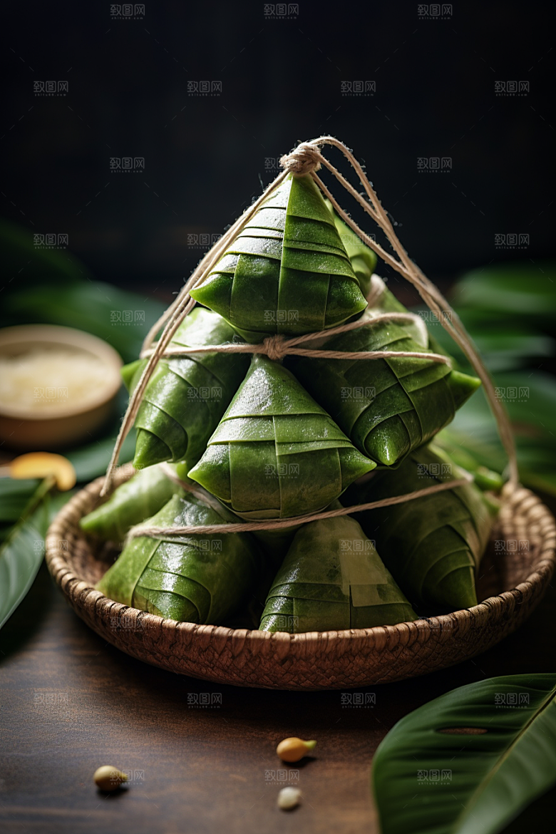 粽子包粽子自然摄影图