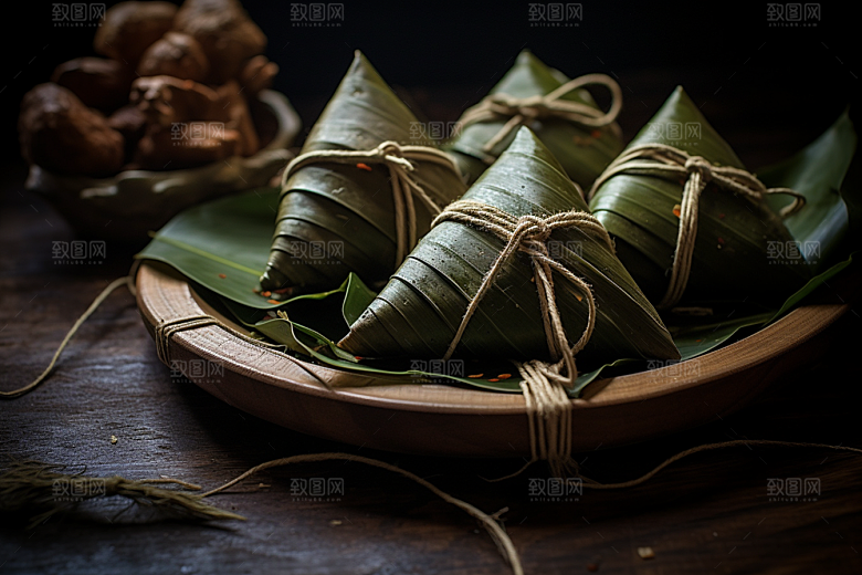 粽子美味端午节摄影图