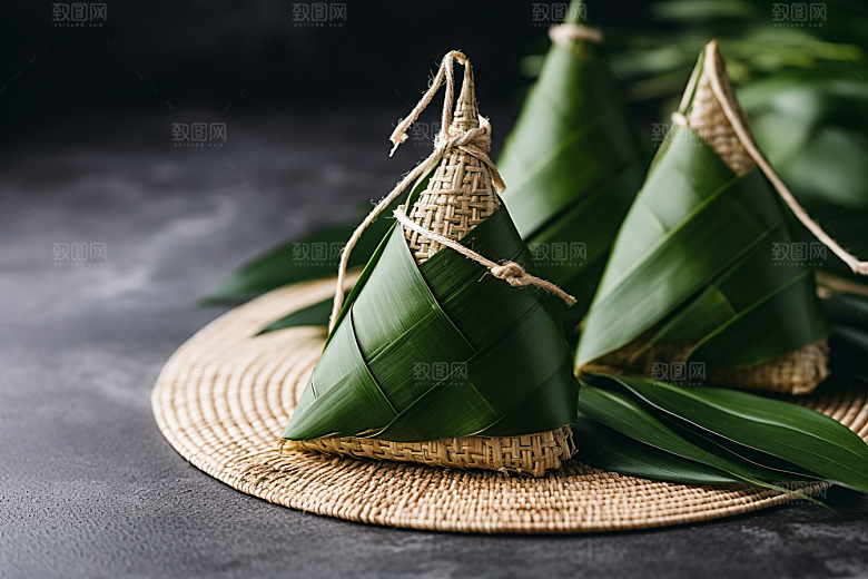 粽子传统美食小吃摄影图