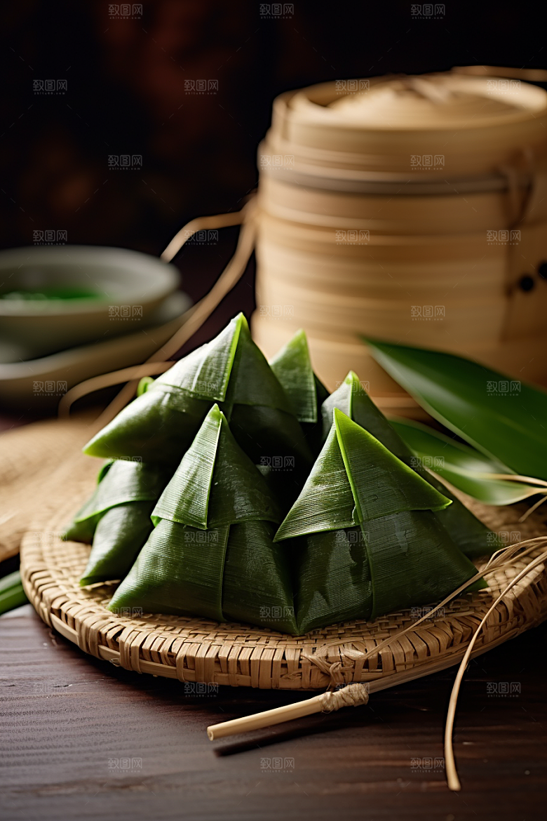粽子美味节日节气摄影图