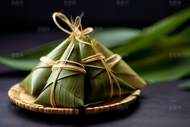 粽子传统美食高清摄影图