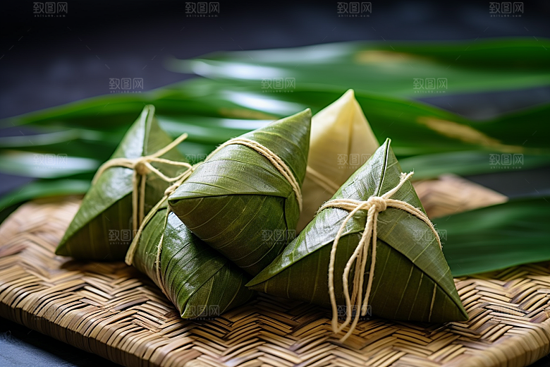 粽子节日节气传统美食摄影图