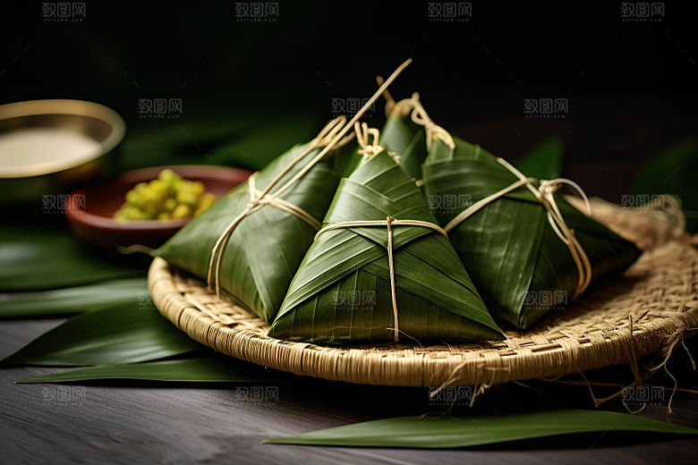 粽子美味节日节气摄影图