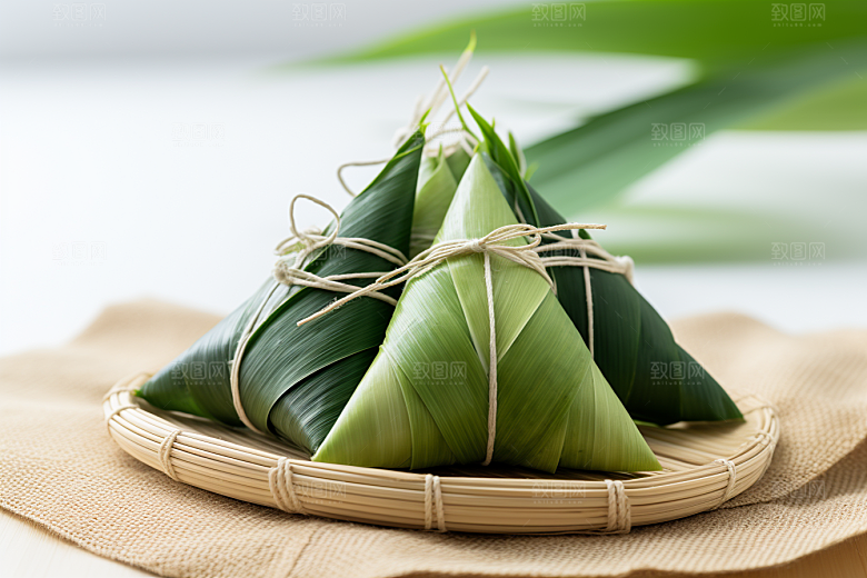 粽子美味小吃摄影图