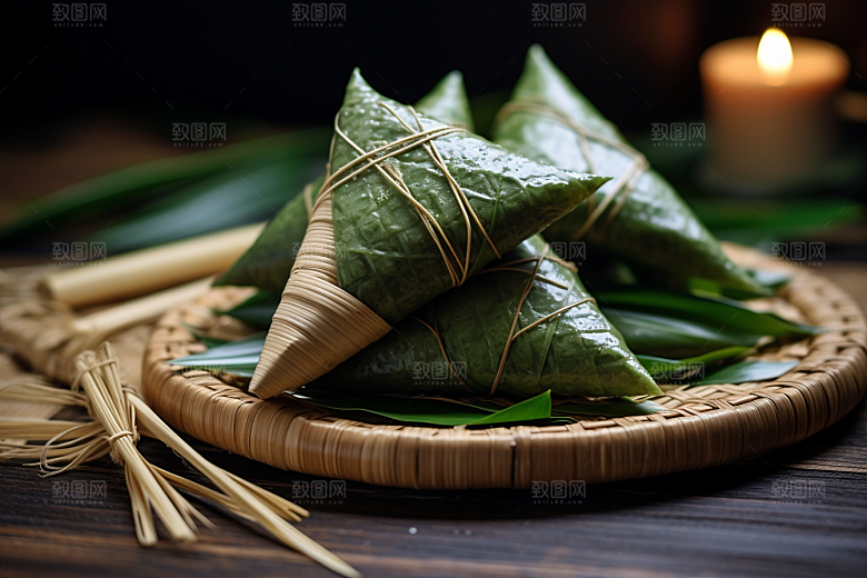 粽子节日节气小吃摄影图