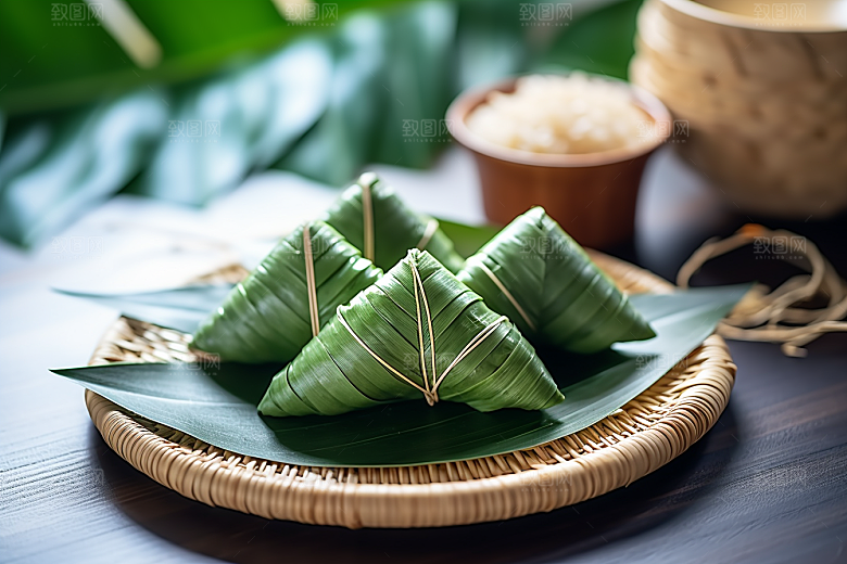 粽子包粽子高清摄影图
