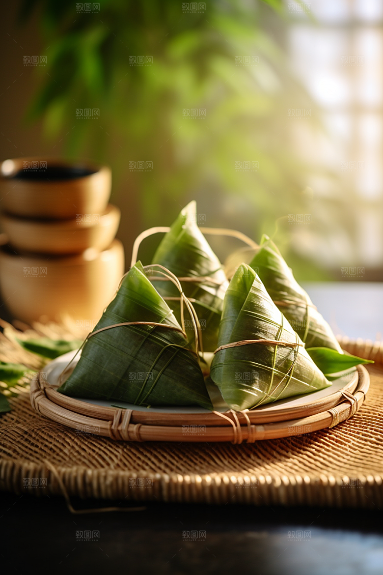 粽子自然小吃摄影图