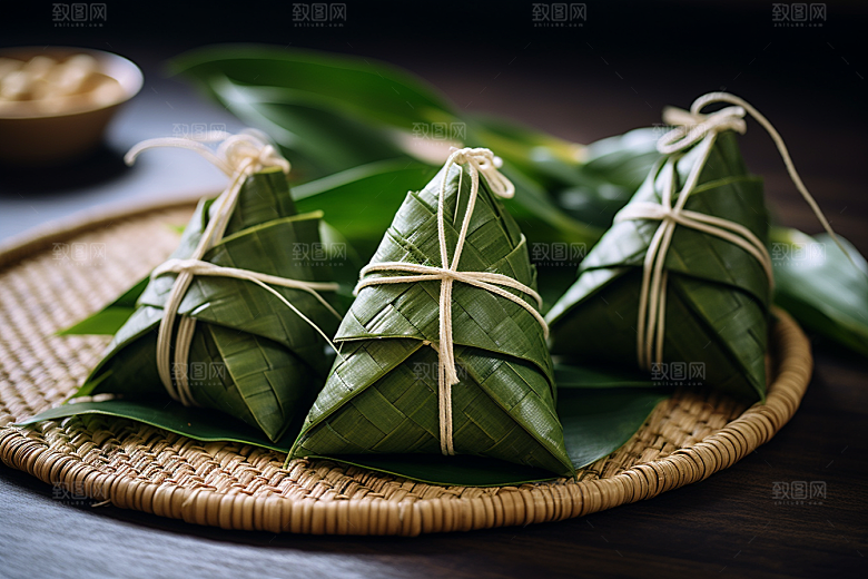 粽子端午节小吃摄影图