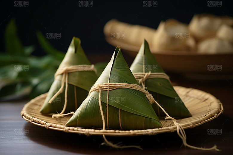 粽子传统美食美味摄影图