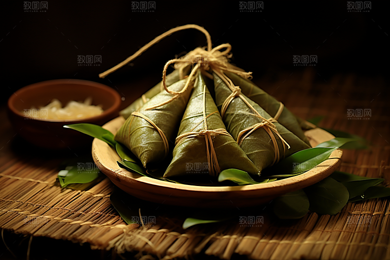 粽子包粽子自然摄影图