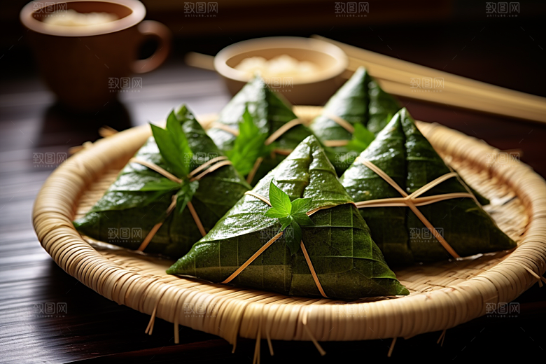 粽子节日节气美味摄影图