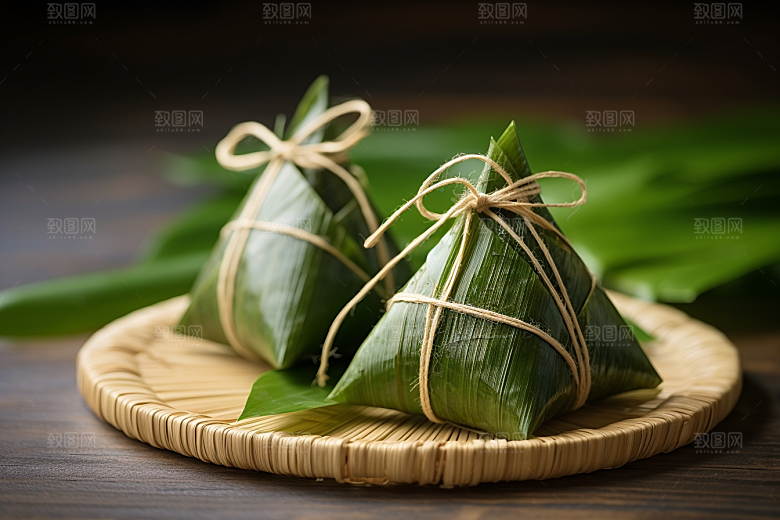 粽子小吃自然摄影图