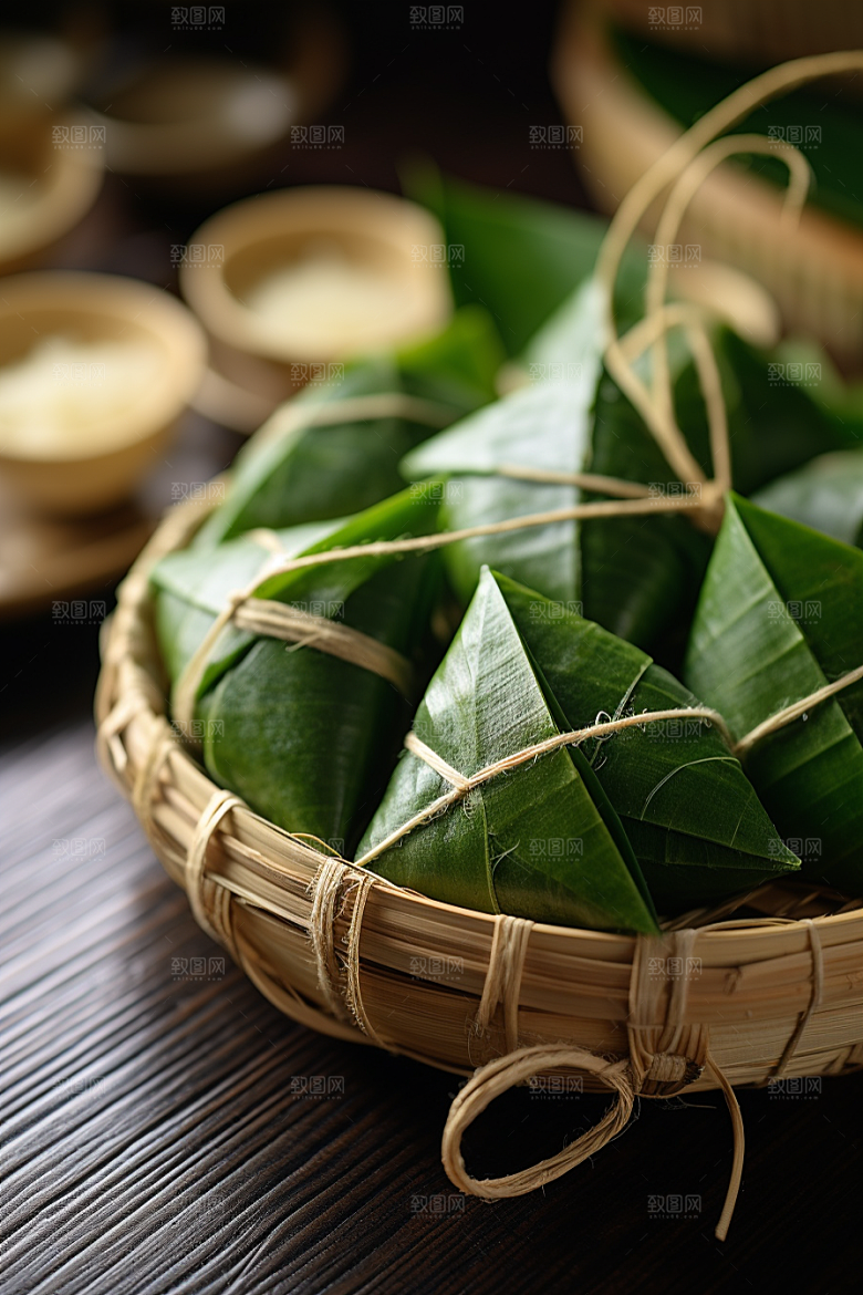 粽子传统美食端午节摄影图