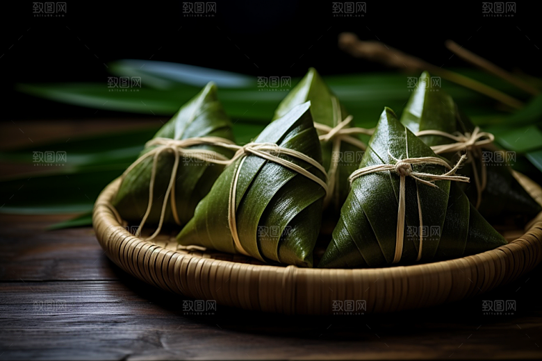 粽子传统美食节日节气摄影图