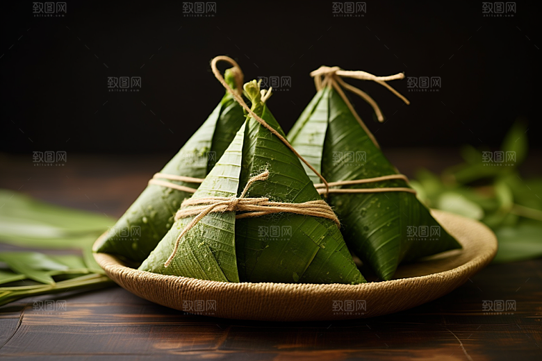 粽子自然传统美食摄影图