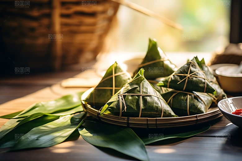 粽子美味自然摄影图
