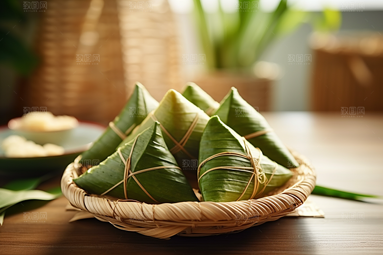 粽子包粽子高清摄影图