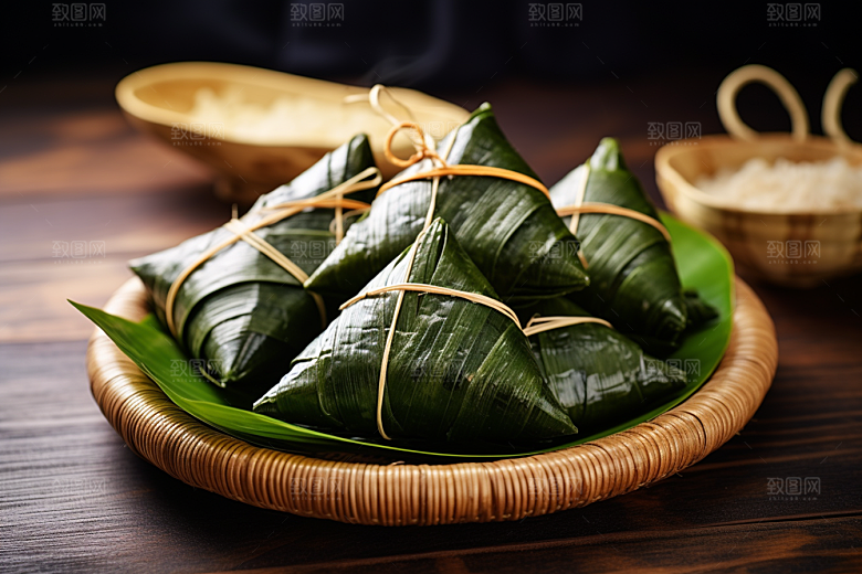 粽子美味节日节气摄影图
