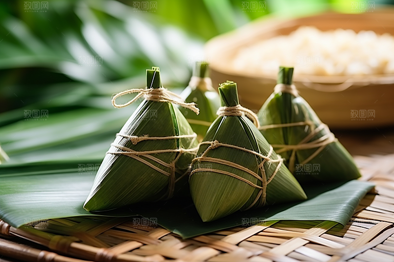 粽子美味端午节摄影图
