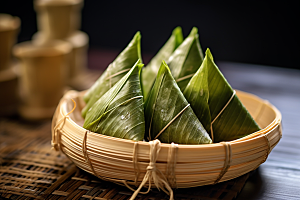 粽子端午节传统美食摄影图