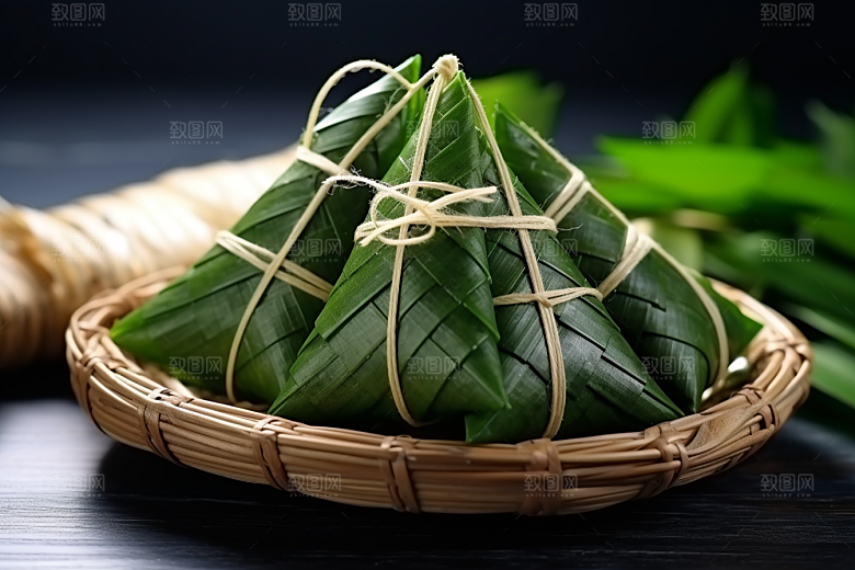 粽子小吃自然摄影图