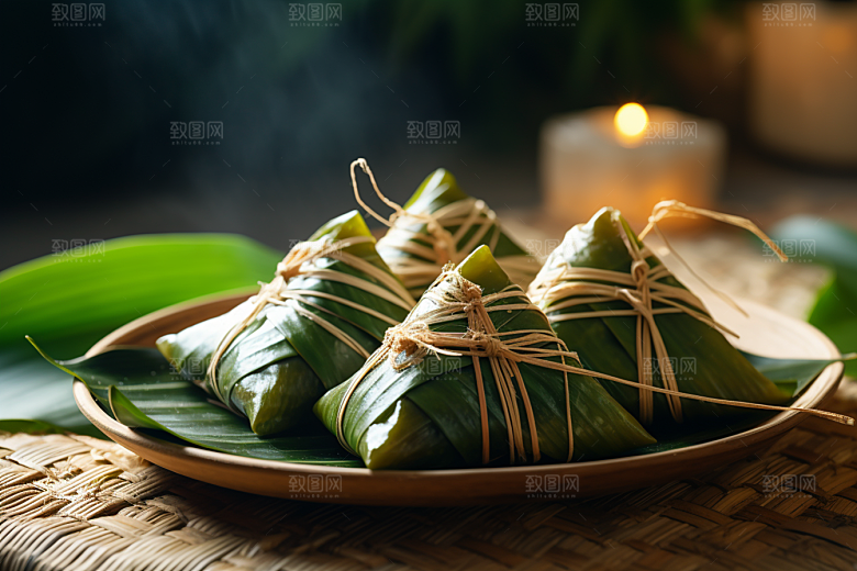粽子美味节日节气摄影图