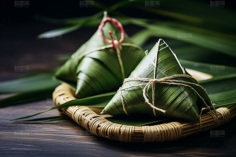 粽子自然美味摄影图
