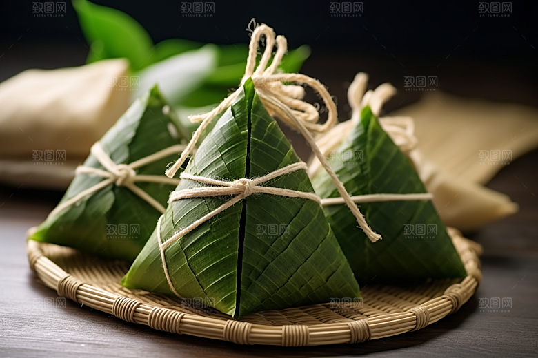 粽子节日节气传统美食摄影图