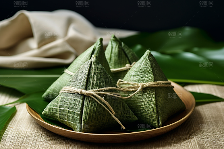 粽子节日节气美味摄影图