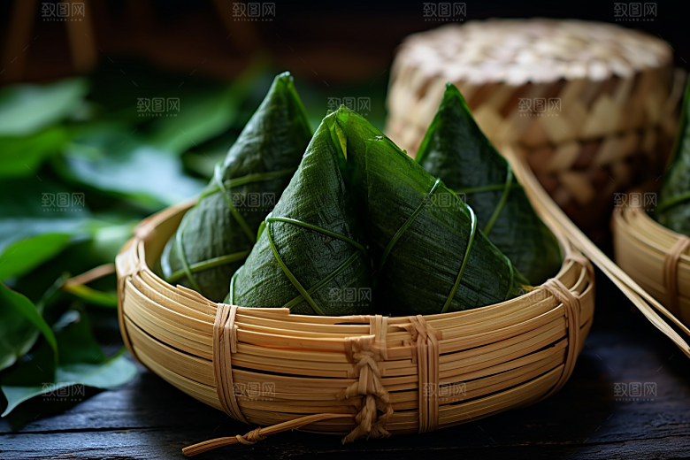粽子高清小吃摄影图