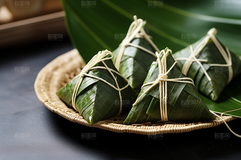 粽子传统美食节日节气摄影图