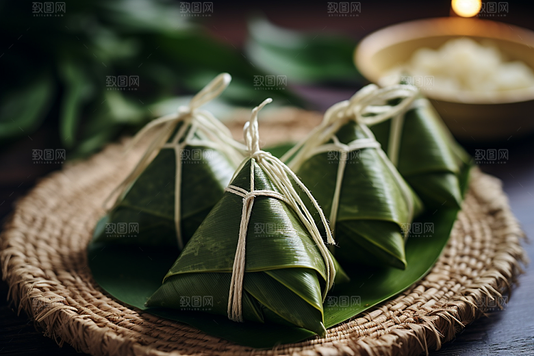 粽子自然小吃摄影图