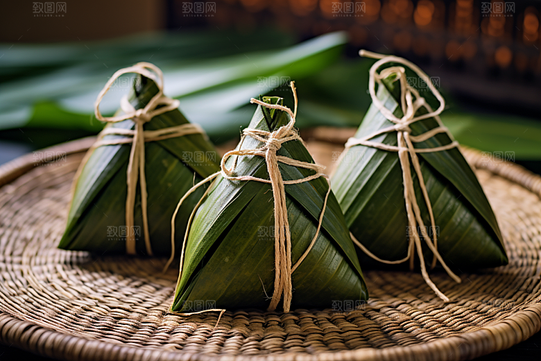 粽子美味传统美食摄影图