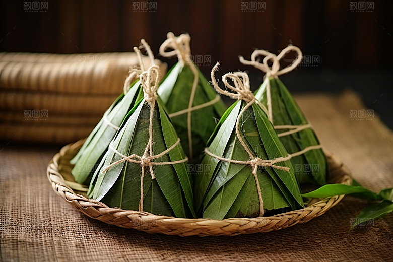 粽子美味传统美食摄影图