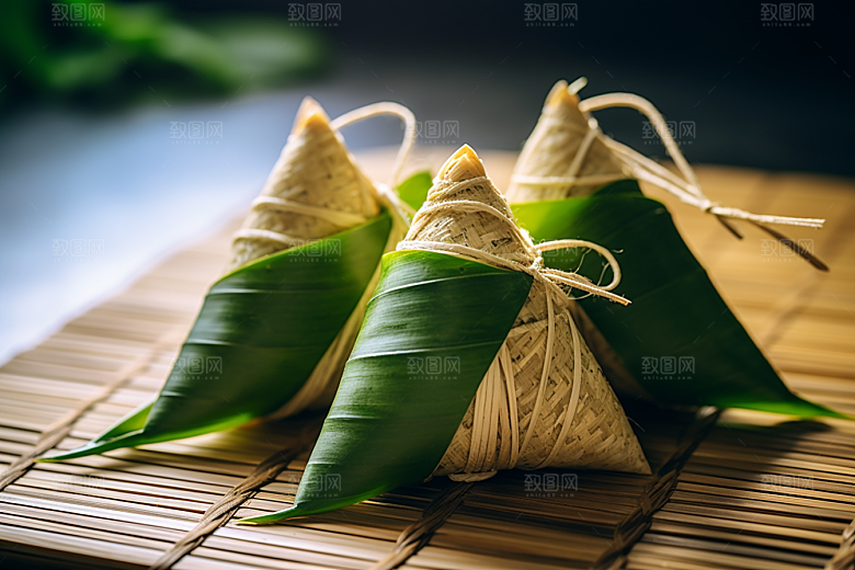 粽子美味小吃摄影图