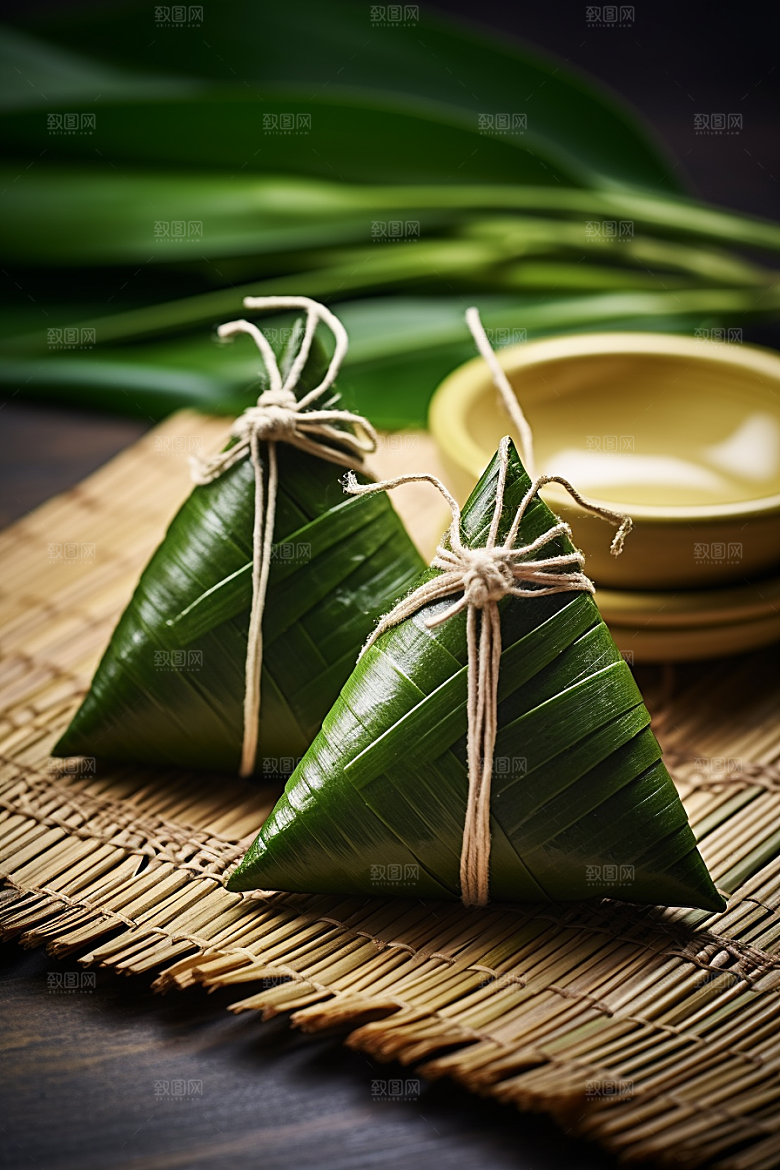 粽子传统美食美味摄影图