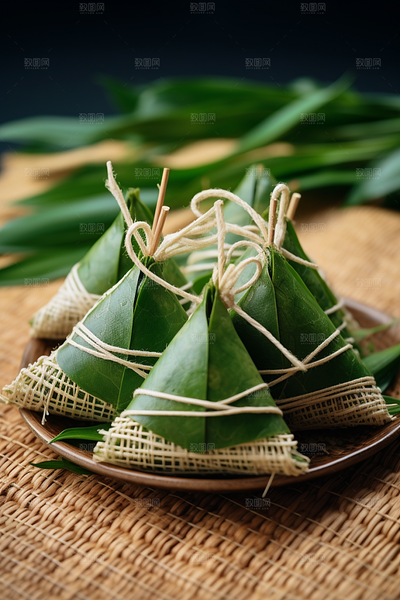 粽子美味自然摄影图