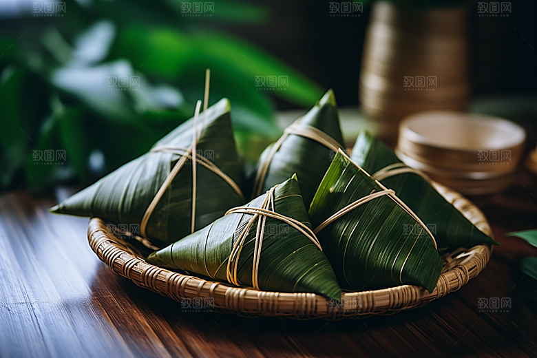 粽子高清小吃摄影图