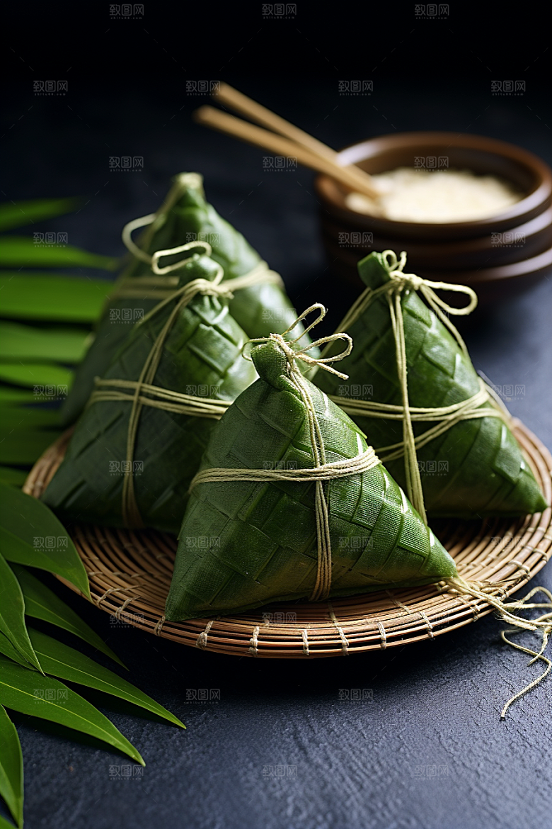 粽子美味传统美食摄影图