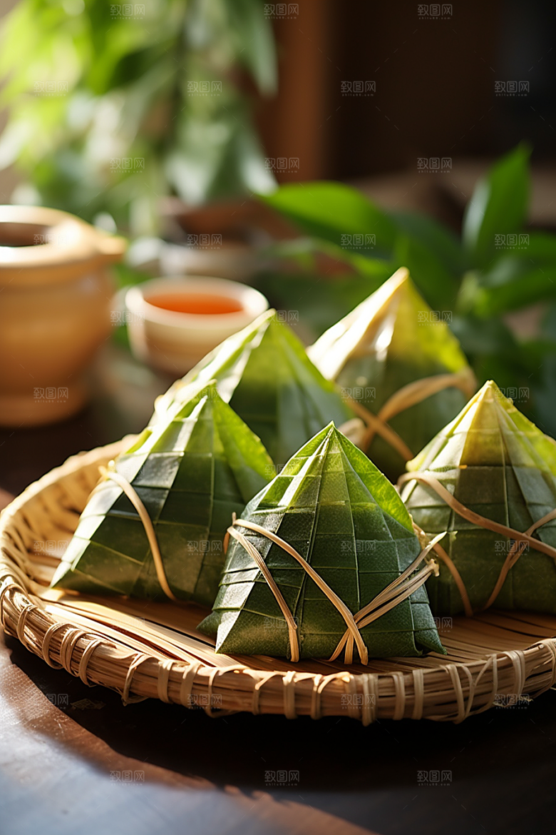 粽子高清传统美食摄影图