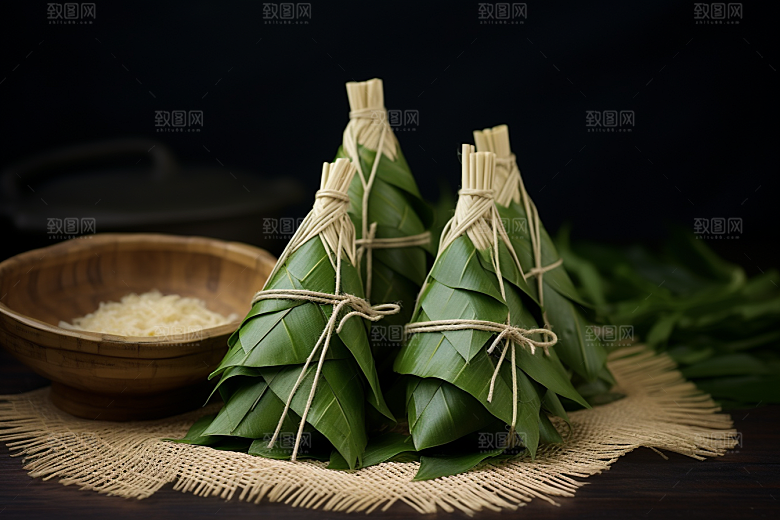 粽子自然小吃摄影图