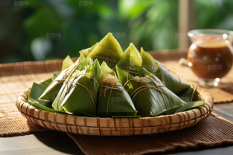 粽子包粽子自然摄影图
