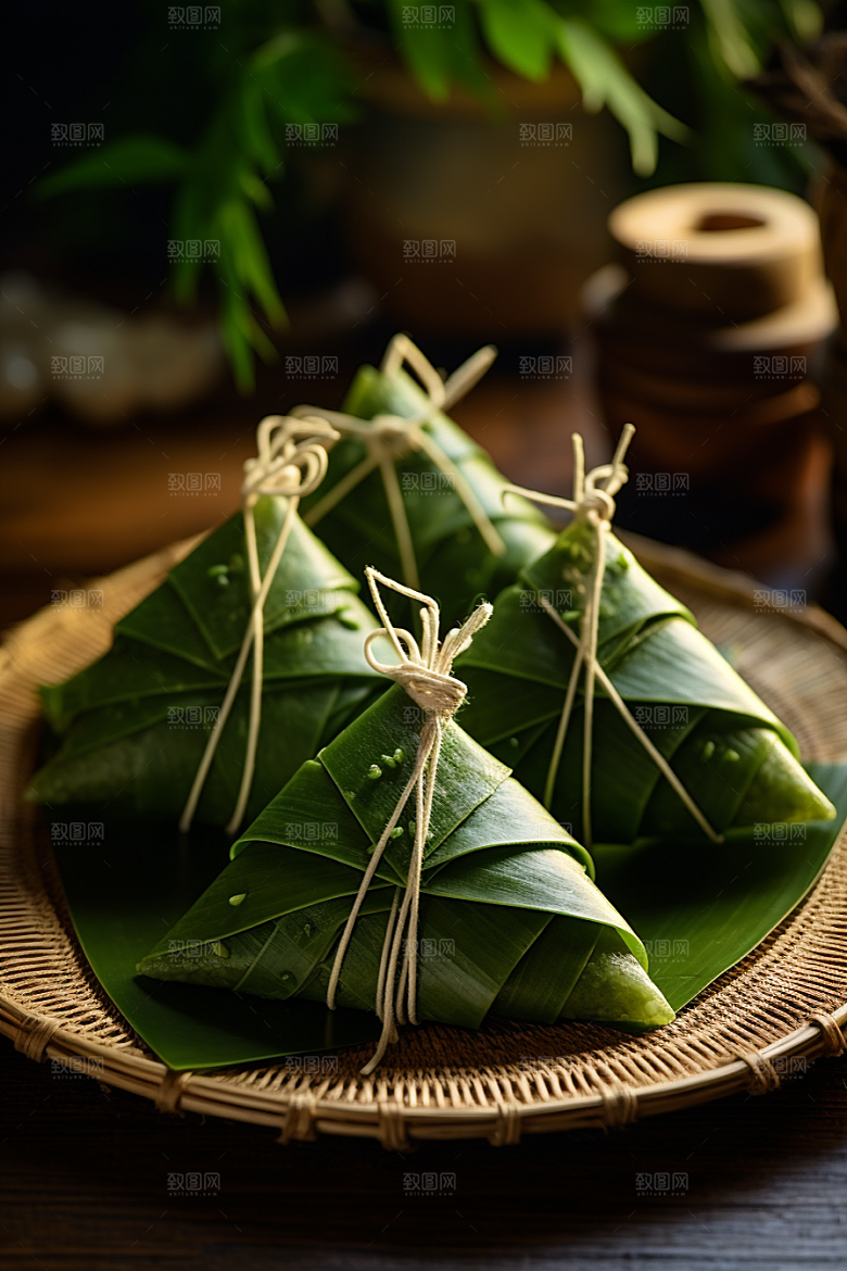 粽子自然传统美食摄影图