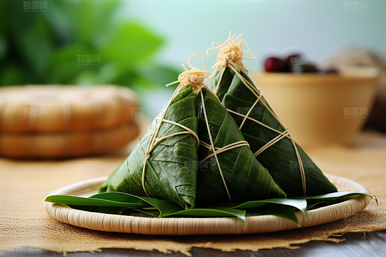 粽子自然传统美食摄影图