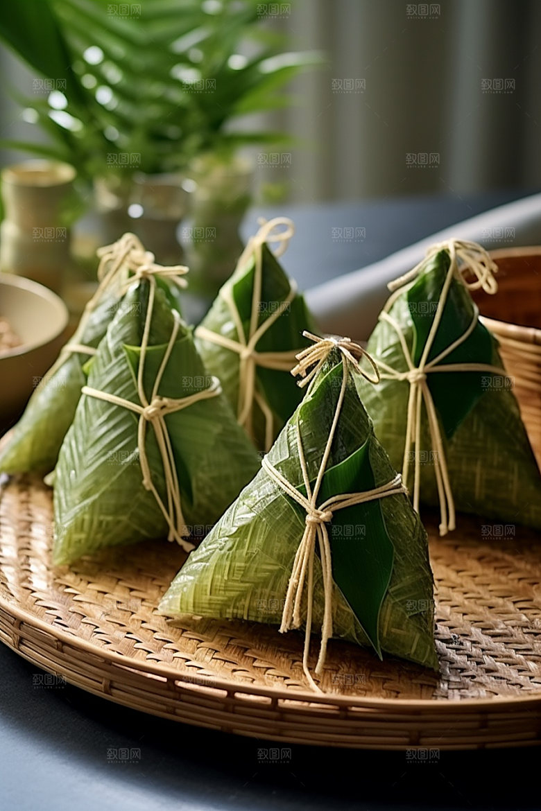 粽子端午节小吃摄影图