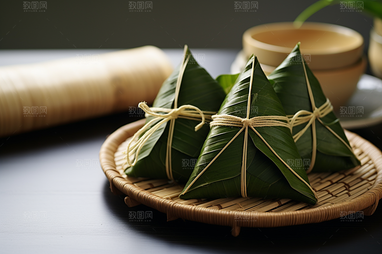 粽子高清美味摄影图