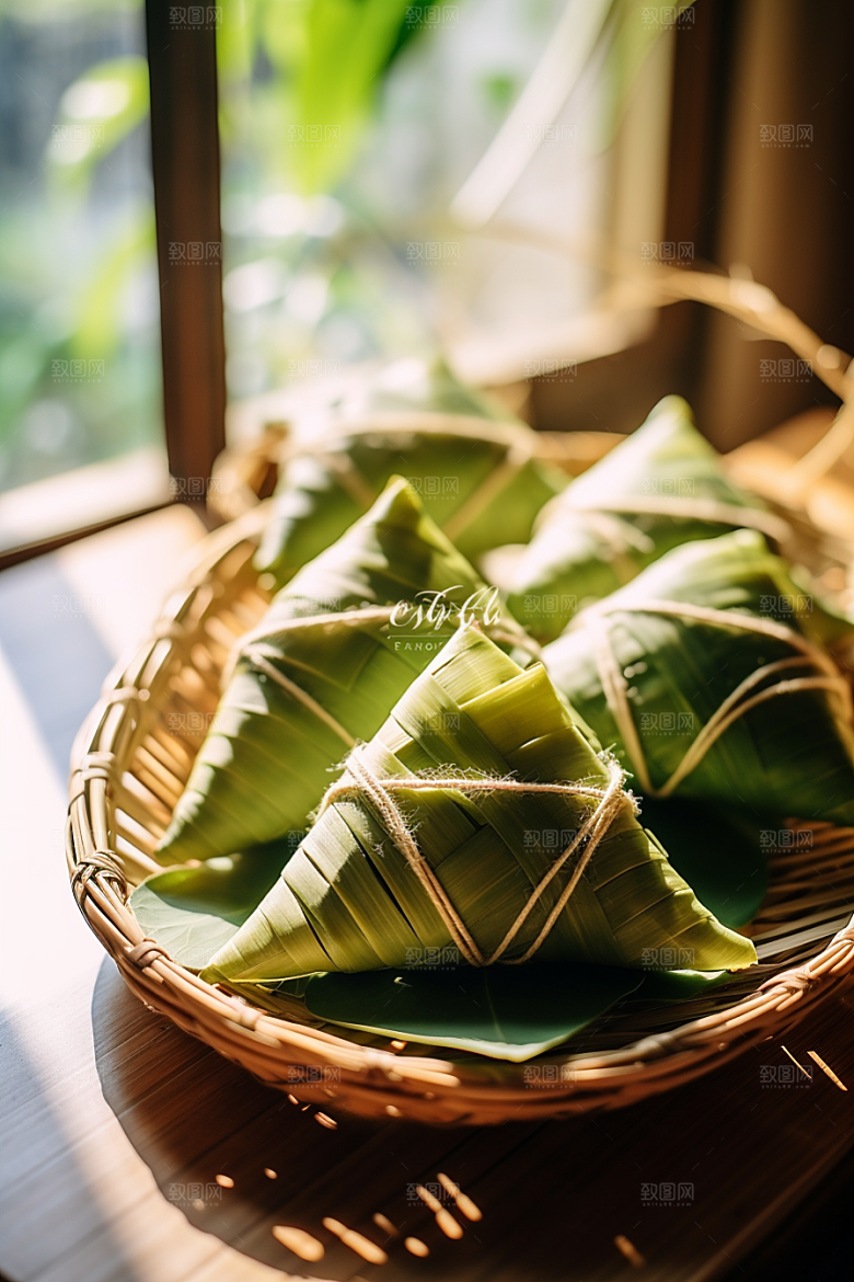 粽子端午节传统美食摄影图